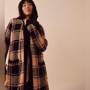 NWOT La Vie En Rose Size XL Chenille Long Open Cardigan